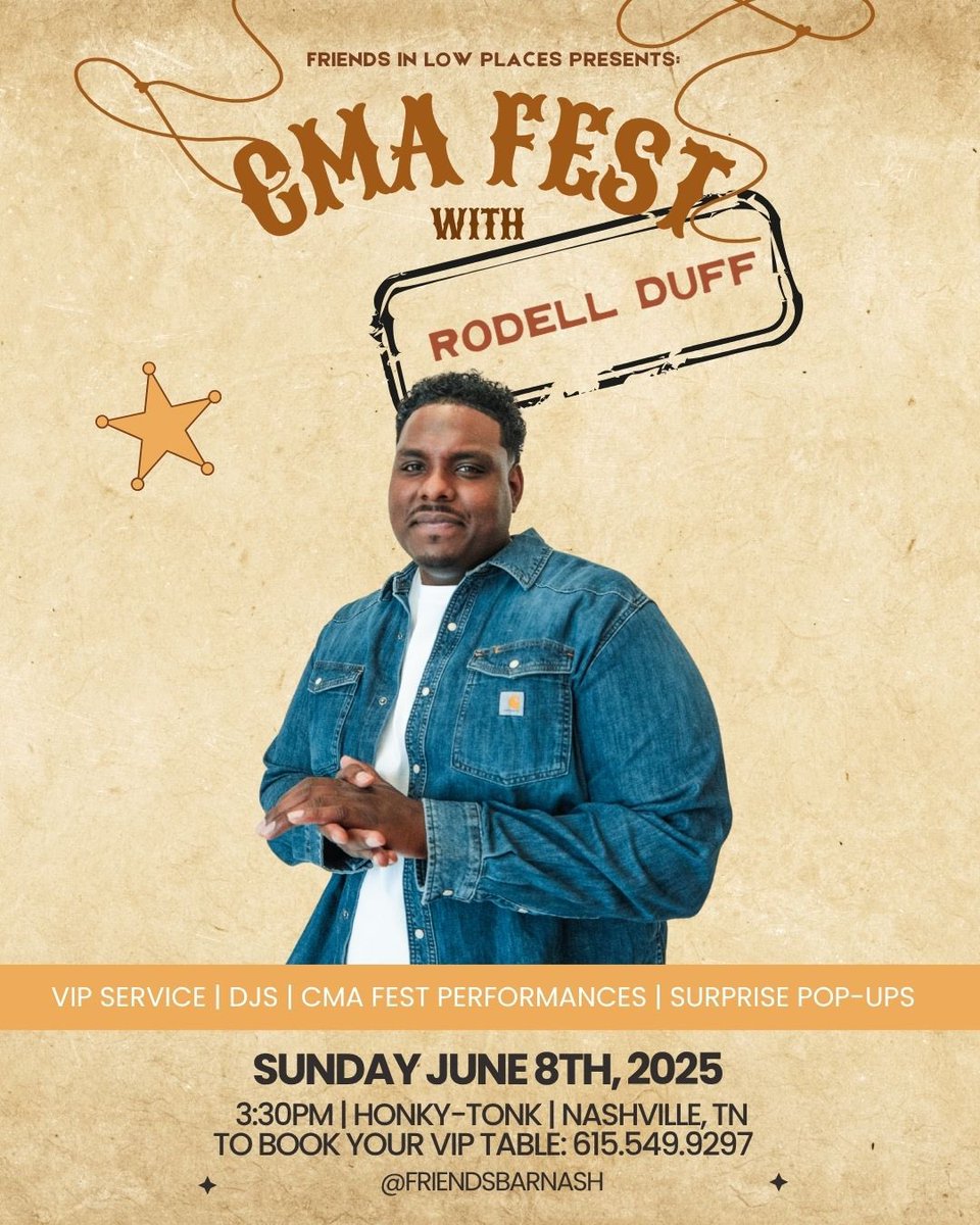 RodellDuff's tweet image. See you on June 8th , Nashville 🤘🏾