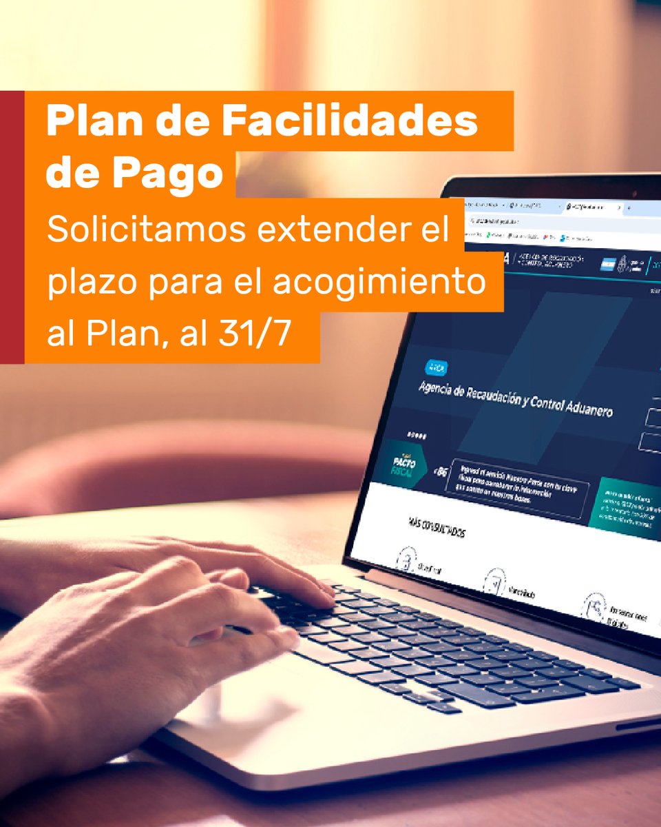 ‼️Solicitamos una extensión del plazo establecido para el acogimiento al Plan de Facilidades de Pago RG (ARCA) 5629.

El motivo del requerimiento está relacionado a que recientemente muchos contribuyentes han recibido inicio de fiscalizaciones que aún se encuentran en curso y que