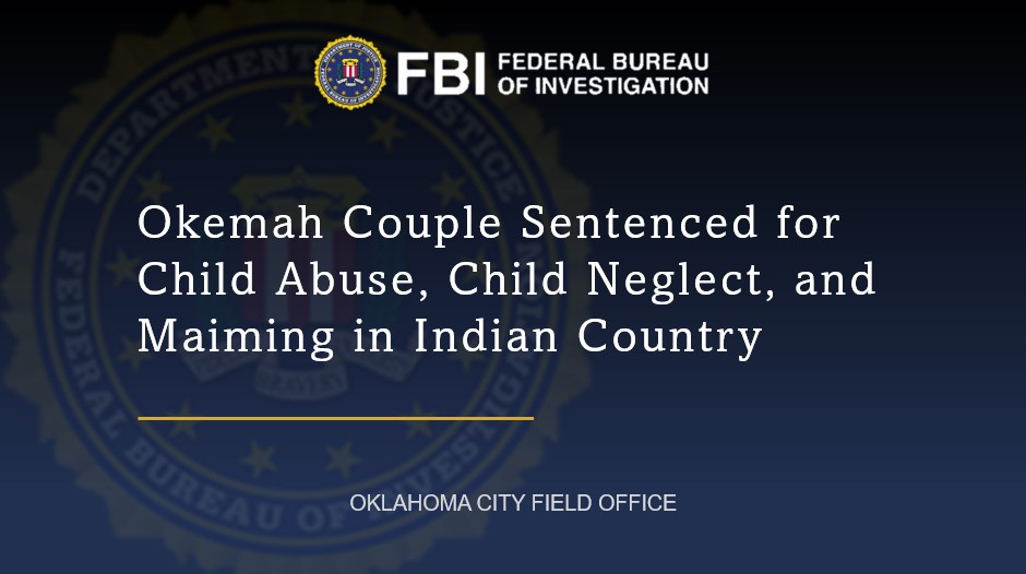 FBI Oklahoma City (@fbioklahomacity) on Twitter photo #BREAKING: Daniel Levi Magness and Joanna Lee Higgins have been sentenced for their roles in the abuse and neglect of two minor children in their care. Magness will serve 18+ years and Higgins will serve 11+ years in federal prison. <a href="/FBIOklahomaCity/">FBI Oklahoma City</a> <a href="/MuscogeeNation/">The Muscogee Nation</a> <a href="/USAO_EDOK/">U.S. Attorney EDOK</a> #BREAKING: Daniel Levi Magness and Joanna Lee Higgins have been sentenced for their roles in the abuse and neglect of two minor children in their care. Magness will serve 18+ years and Higgins will serve 11+ years in federal prison. <a href="/FBIOklahomaCity/">FBI Oklahoma City</a> <a href="/MuscogeeNation/">The Muscogee Nation</a> <a href="/USAO_EDOK/">U.S. Attorney EDOK</a>