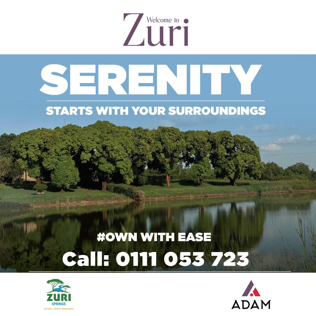 zuribyadam's tweet photo. Imagine owning 1/8 of an acre plot  surrounded by greenery and peace! 
At Zuri by ADAM Capital, it's possible- thoughtfully planned, ready for you.
Invest at KSh 3.3M with just KSh 990K deposit.
📞+254111053723 #ownwithease #buylandtoday  @KCBKenya @SafaricomPLC ~B.S https://t.co/cOk0Agw7DT