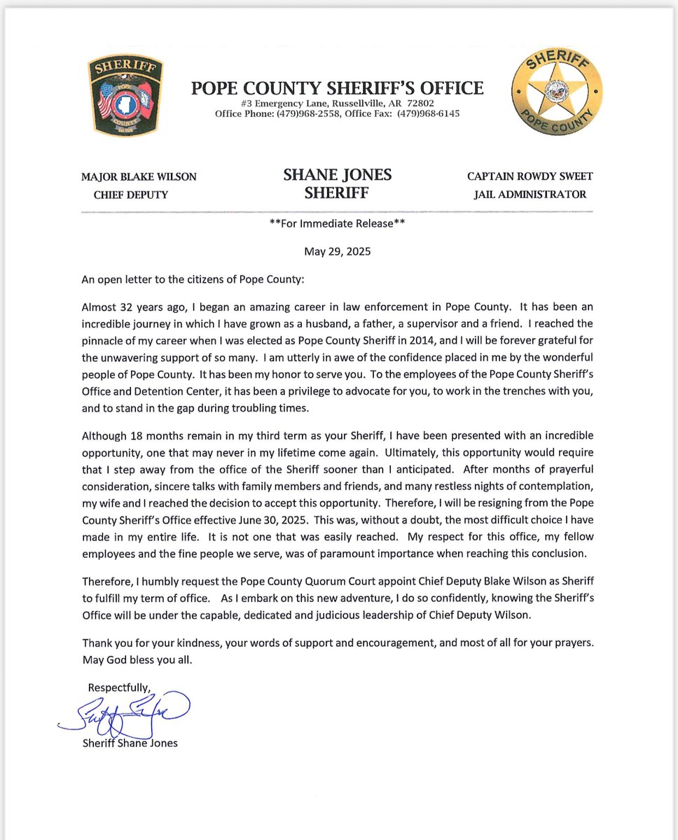 A message from Sheriff Shane Jones ocv.im/IUvSMXy