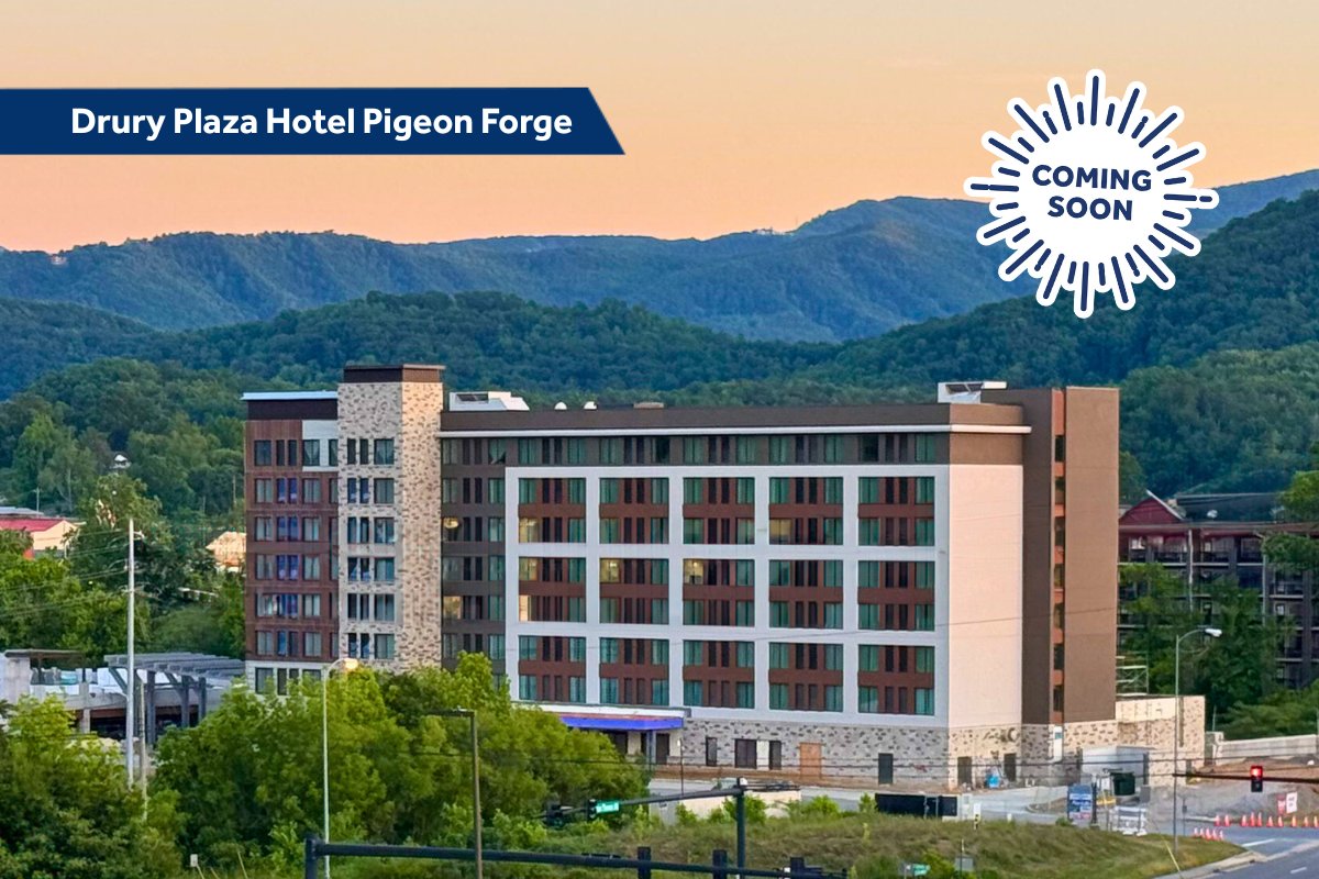 Your new favorite stay in the Smokies is opening soon! The Drury Plaza Hotel Pigeon Forge is accepting reservations for August 15, 2025, and beyond, just in time for a late summer or fall escape to the mountains! Book now: bit.ly/496bn1D