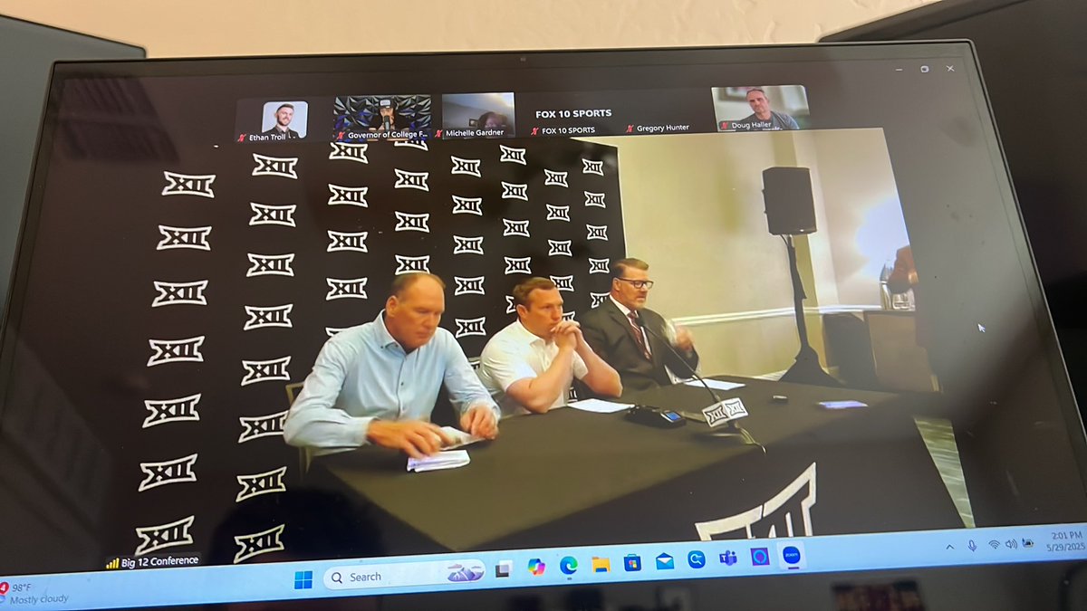 Ethan Troll (@ethan___troll) on Twitter photo Media day with participants ASU head football coach Kenny Dillingham, Kansas head football coach Lance Leipold, and Big 12 Chief Football Officer Scott Draper. <a href="/sportscronkite/">Cronkite News: Phoenix Sports</a> #sundevils <a href="/cronkitenews/">Cronkite News</a> Media day with participants ASU head football coach Kenny Dillingham, Kansas head football coach Lance Leipold, and Big 12 Chief Football Officer Scott Draper. <a href="/sportscronkite/">Cronkite News: Phoenix Sports</a> #sundevils <a href="/cronkitenews/">Cronkite News</a>