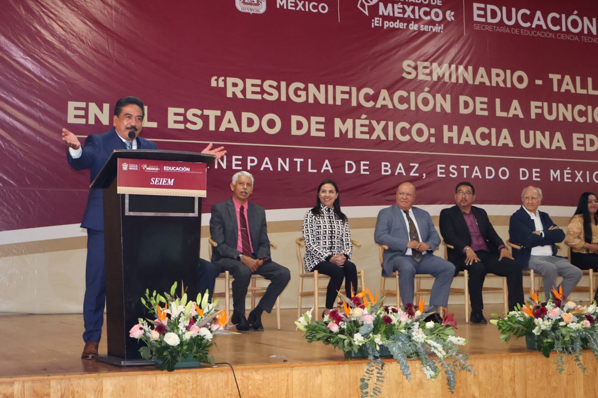 SEIEM_'s tweet image. Imparte @SeducEdoMex Seminario-Taller sobre “Resignificación de la Función supervisora en el Estado de México: Hacia una Educación de Excelencia”, dirigido a docentes del sistema educativo del @Edomex.
#SomosSEIEM
#SEB_Edomex
#ISCEEM