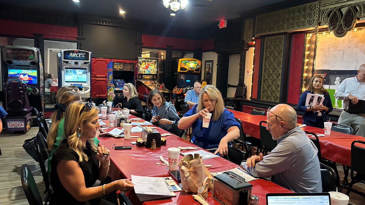 <a href="/mFNCSandhills/">Robert Locklear</a> Great convening today with Clinton City/Sampson County Schools CTE Advisory Council. Thank you for allowing myFutureNC to present Sampson County attainment data.