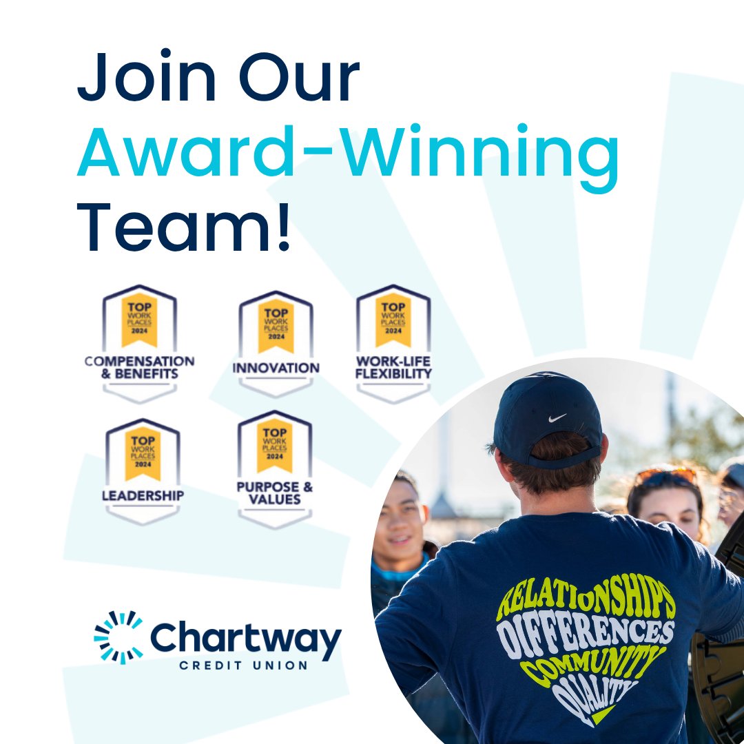 💼 Make your next career move with Chartway. 

Become part of a team that’s passionate about helping people and the communities we serve. 

Discover available positions at bit.ly/4lzFMuT. 

#CareerMoves #ChartwayCareers #HelpingPeople