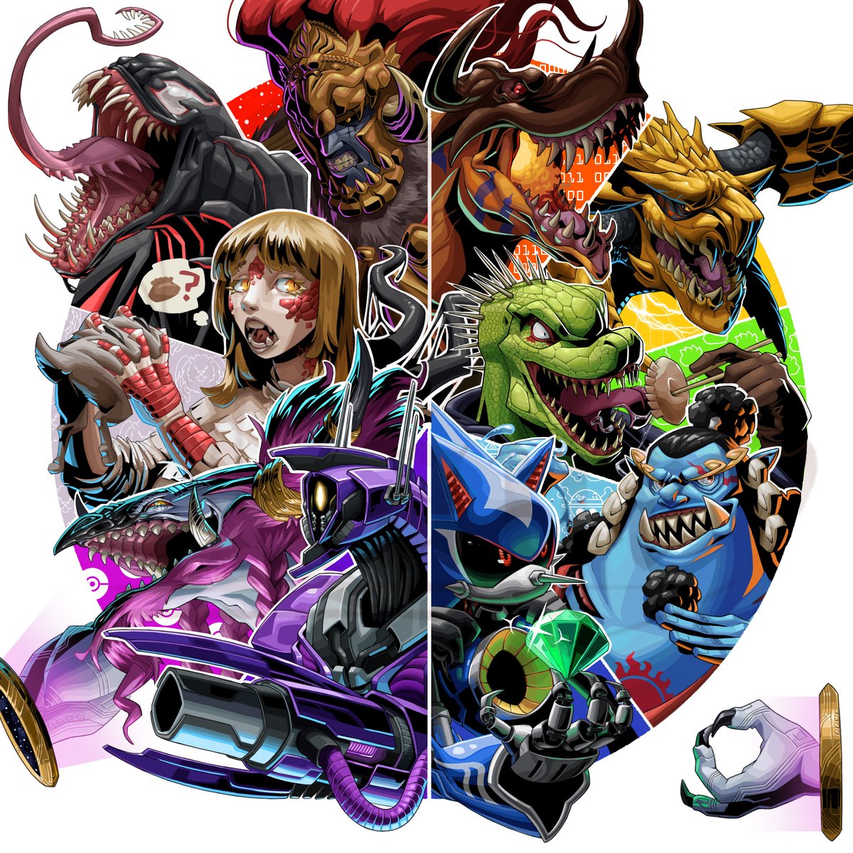 Venom wraps up this color wheel! Very proud of this one, thanks y'all for the suggestions!