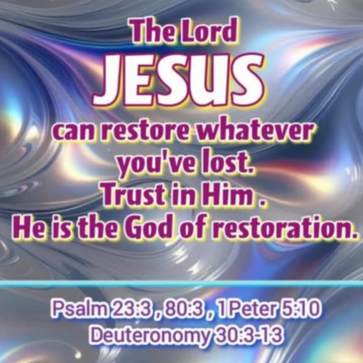 LISAWOMANOFGOD7's tweet photo. God is the God of restoration https://t.co/qFey2I6O7j