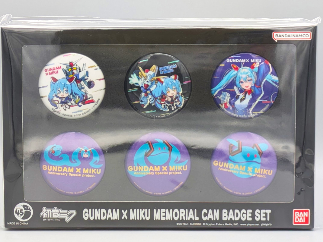 GUNDAM x MIKU メモリアル缶バッジ&コラボカードセット THE GUNDAM BASE on X: