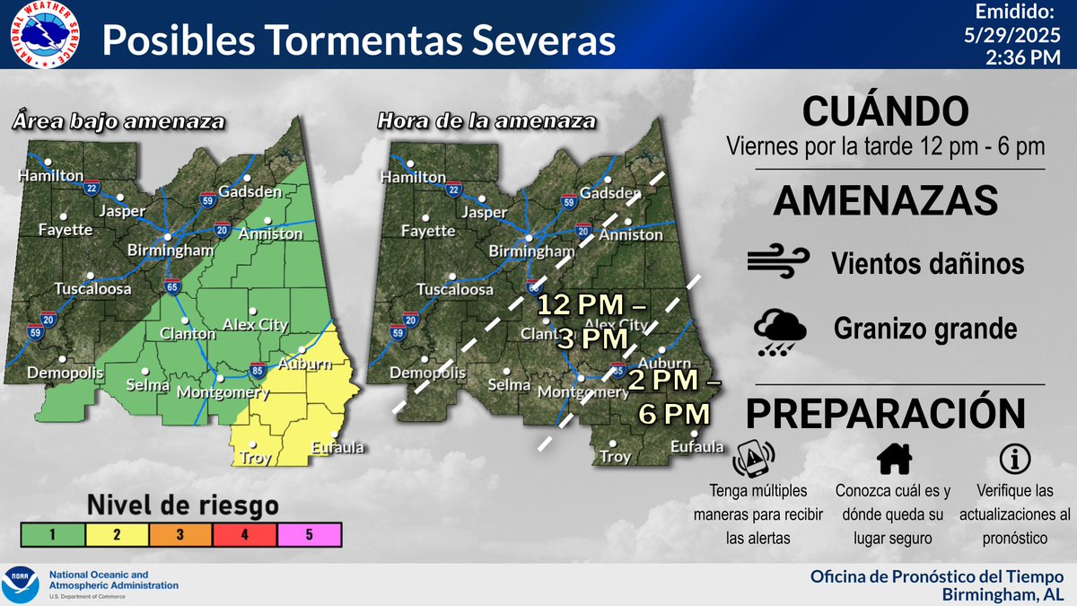 Looking forward to Friday, a cold front will FINALLY bring this waterlogged pattern to an end. It will also bring a small chance for a few severe storms across the SE half of Central AL during the afternoon. Thankfully, the front should move out by 6pm ending rain chances.