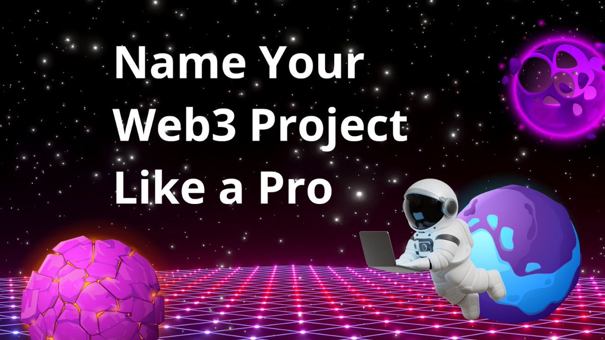 ComPrmr's tweet photo. Naming your Web3 project isn't just a creative task — it's strategic. Your name needs to be memorable, brandable, and crypto-native. Here's a quick guide to help you nail it ➡️ https://t.co/AyTabTJfAw

#prmr #web3 #metaverse https://t.co/CJbsf8MyPh