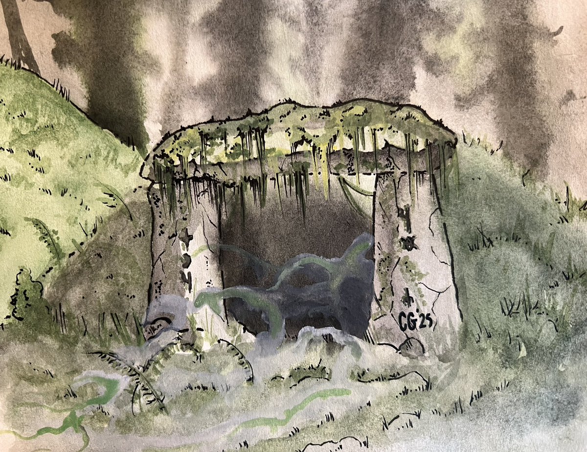 CastleGrief's tweet image. Just on the other side of Bald Hill lies the Old Shrine - a dolmen said to mark the mouth of an underground barrow of the ancient kings who ruled here before the men of the west came. 

Old Daenan says the Bitterwood has become unwholesome, and dark things stir…

You going in?