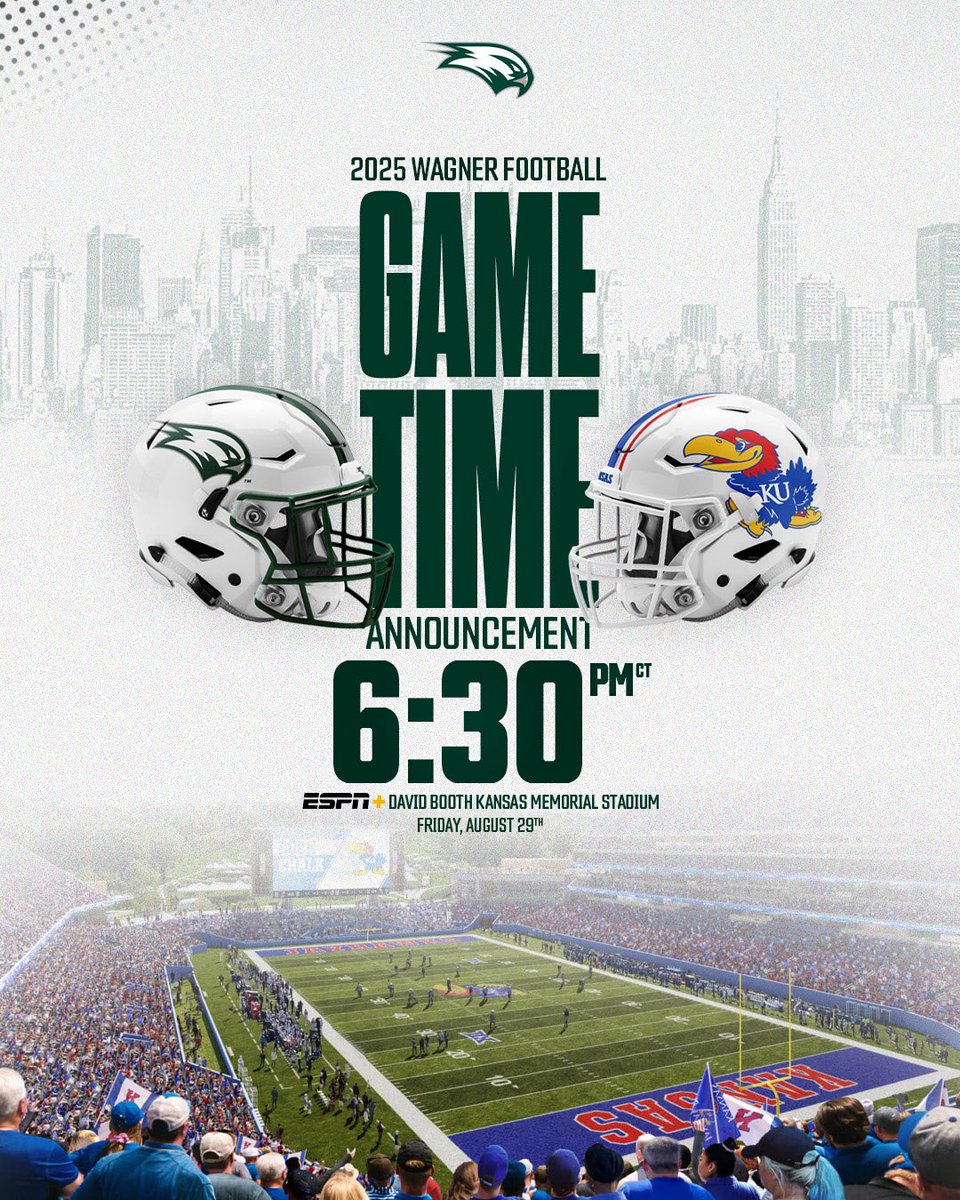 Wagner College Football (@wagner_football) on Twitter photo On the ⏰
#LetsFly On the ⏰
#LetsFly