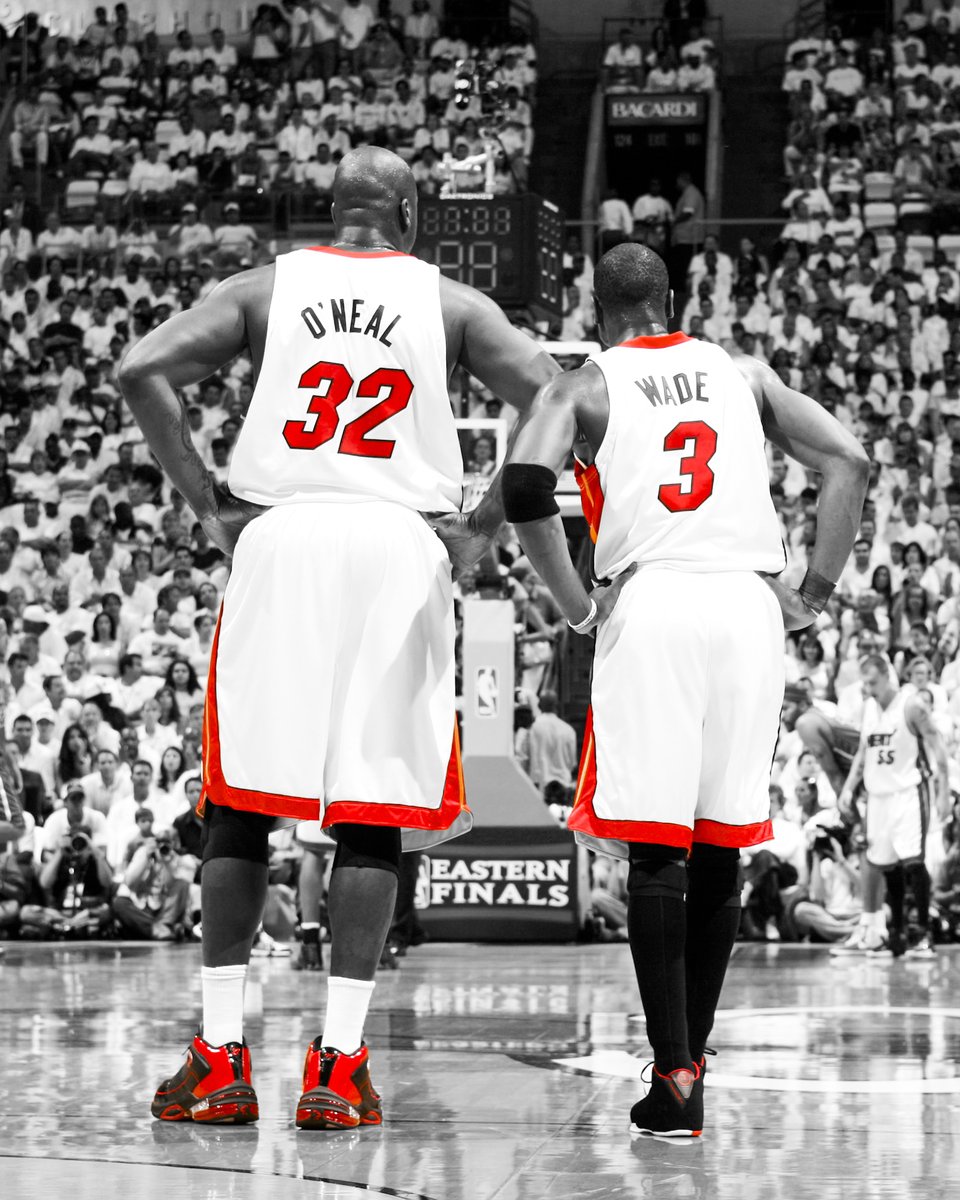 This day in HEAT history: On May 29, 2006, Shaq and Wade combined for 52 points vs. Detroit in Game 4 of the ECF en route to our first-ever NBA finals.