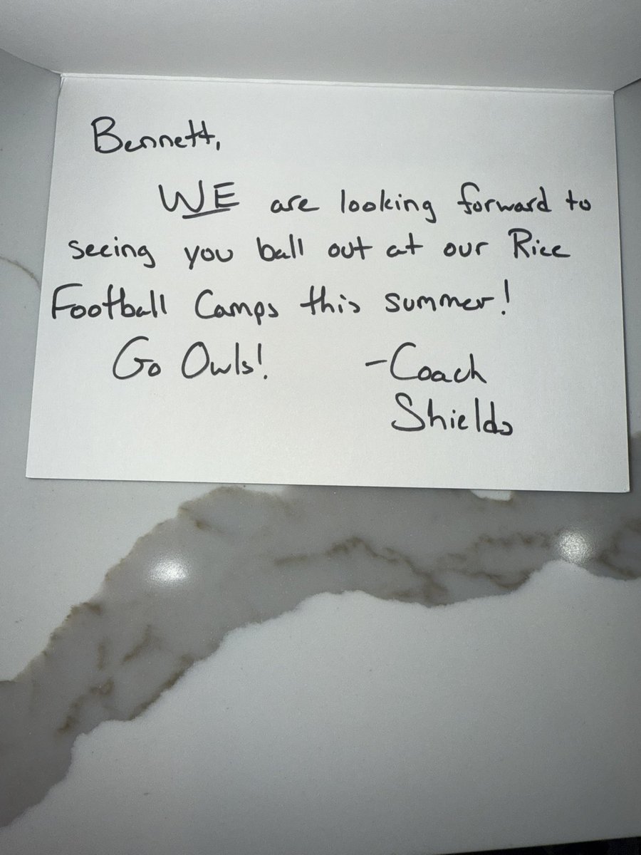 Bennett Eivens (@bennetteivens) on Twitter photo Thank you <a href="/RiceFootball/">Rice Football</a> for the letters!! Looking forward to camp this summer on June 5th. #WE <a href="/_CoachMunch/">Vince Munch</a> <a href="/cdavie51/">Clay Davie</a> <a href="/Alex_Shieldzy/">Alex Shields</a> <a href="/porter_abell8/">Porter Abell</a> <a href="/RiceOwlsFB/">Rice FB Recruiting</a> <a href="/_Coach_Hof/">Austin Eisenhofer</a> <a href="/tbyerly64/">Tim Byerly</a> <a href="/vrhsfootball/">Vista Ridge Football</a> <a href="/VRFBRecruiting/">VRHS Recruiting</a> <a href="/RecruitsCenTex/">Coach Jimmy Andrews</a> <a href="/9ine0Elite/">NINE 0 ELITE TRAINING ACADEMY</a> <a href="/barrsjordan54/">Jordan Barrs</a> <a href="/EivensCraig/">Craig Eivens</a> Thank you <a href="/RiceFootball/">Rice Football</a> for the letters!! Looking forward to camp this summer on June 5th. #WE <a href="/_CoachMunch/">Vince Munch</a> <a href="/cdavie51/">Clay Davie</a> <a href="/Alex_Shieldzy/">Alex Shields</a> <a href="/porter_abell8/">Porter Abell</a> <a href="/RiceOwlsFB/">Rice FB Recruiting</a> <a href="/_Coach_Hof/">Austin Eisenhofer</a> <a href="/tbyerly64/">Tim Byerly</a> <a href="/vrhsfootball/">Vista Ridge Football</a> <a href="/VRFBRecruiting/">VRHS Recruiting</a> <a href="/RecruitsCenTex/">Coach Jimmy Andrews</a> <a href="/9ine0Elite/">NINE 0 ELITE TRAINING ACADEMY</a> <a href="/barrsjordan54/">Jordan Barrs</a> <a href="/EivensCraig/">Craig Eivens</a>