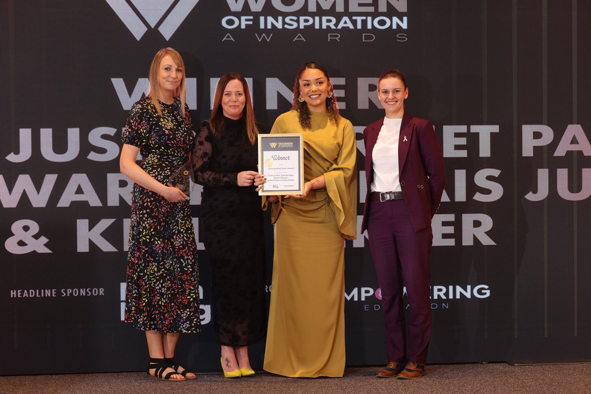 Winner – Outstanding Team Award
Claire Justin, Harriet Page, Elaine Warren, Anaïs Justin &amp; Kelly Herber

A remarkable team of trailblazing women whose collaboration, passion, collective strength redefine what’s possible when women rise together.