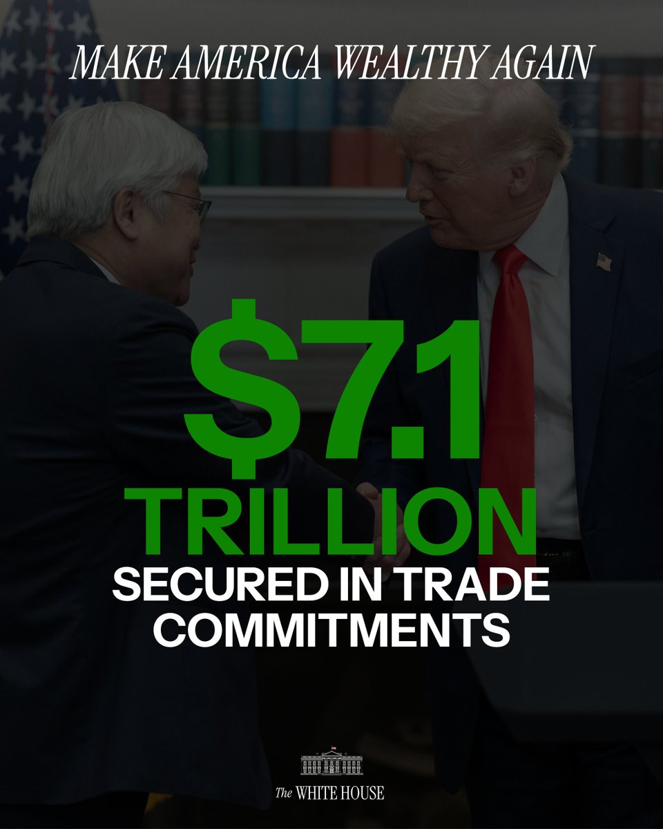 🚀 $7.1 TRILLION SECURED &amp; the wins keep coming! 

MAKE AMERICA WEALTHY AGAIN 💸