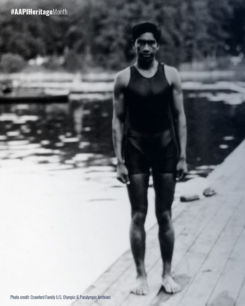USA Swimming (@usaswimming) on Twitter photo Duke Kahanamoku had a WILD career:
๐
3x Olympian, 5x Olympic medalist
๐โโ๏ธ Back-to-back 100 free Olympic gold medalist
๐คฝโโ๏ธ Alternate for 1920 Olympic water polo team
๐โโ๏ธ Rescued 8 from a sinking boat on his surfboard
๐ Olympic, Swimming and Surfing HOF'er
#AAPIHeritageMonth Duke Kahanamoku had a WILD career:
๐
3x Olympian, 5x Olympic medalist
๐โโ๏ธ Back-to-back 100 free Olympic gold medalist
๐คฝโโ๏ธ Alternate for 1920 Olympic water polo team
๐โโ๏ธ Rescued 8 from a sinking boat on his surfboard
๐ Olympic, Swimming and Surfing HOF'er
#AAPIHeritageMonth