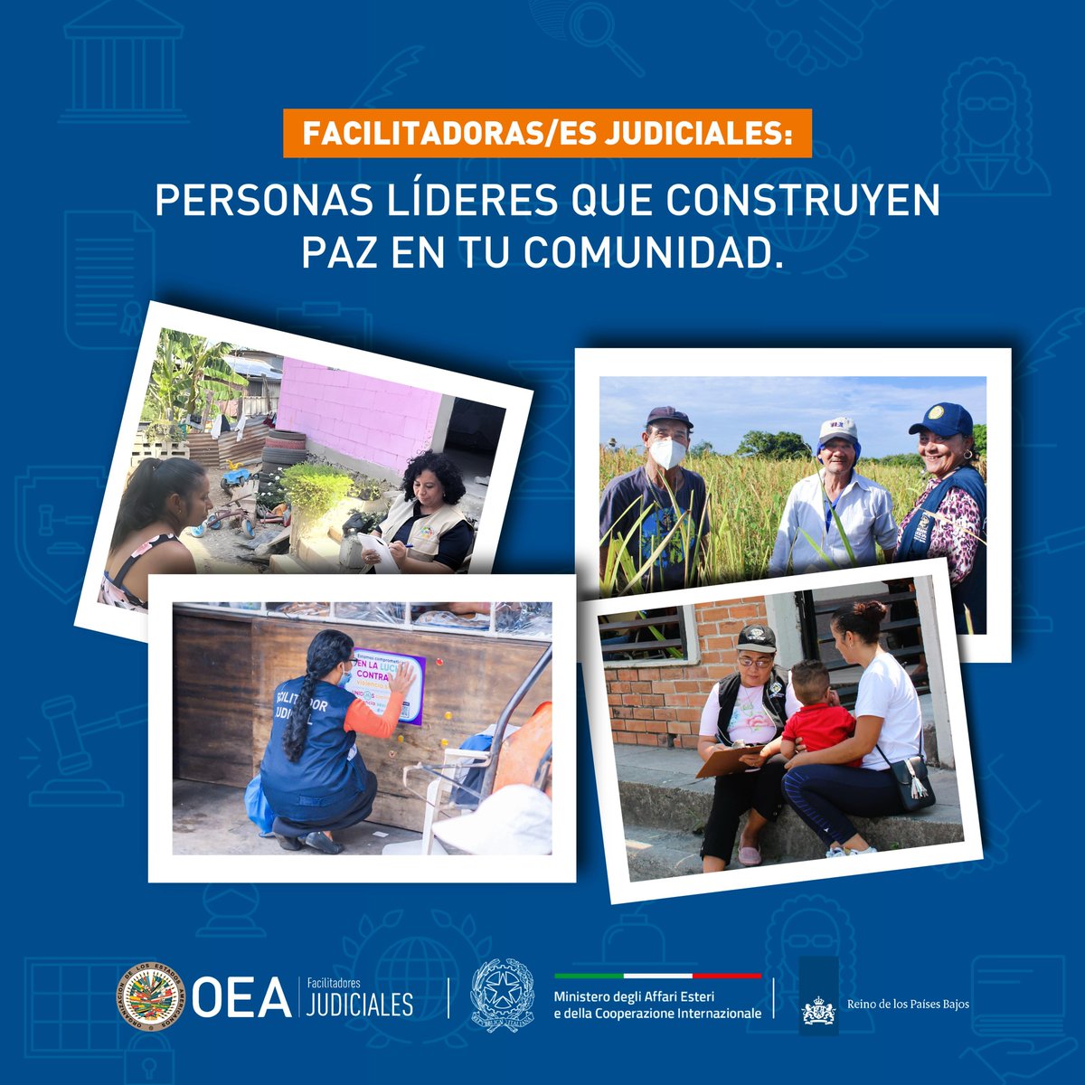 Desde la escucha activa hasta la orientación y la mediación, su labor fortalece el acceso a la justicia y promueve la convivencia pacífica en zonas rurales.🌎

Están cerca de la gente, promoviendo soluciones dialogadas y resolviendo conflictos de manera confiable.🤝

#OEA #PIFJ