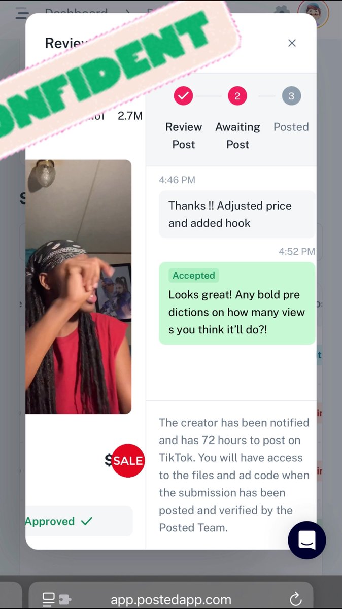 LeanderToney's tweet image. Just locked in a creator w/ 2.5M+ followers through @trypostedapp 👀

Negotiated at a $2 CPM. If this performs, we scale.

No cold outreach. No guessing. Just vibes and conversion.

What are other apps paying per 1k views? 👀

#buildinpublic #zpeak #creatorcollab #trypostedapp