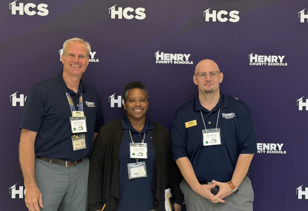 Transport_HCS's tweet photo. Our administrators, Exec Director Cliff Shearouse, Director Jennifer McDay and Director Chris McLeod @McLeod_Edu at @HenryCountyBOE  Summer Leadership Conference (SLC). We are committed to accelerating our impact in Transportation Services! https://t.co/WyHHK15tpp