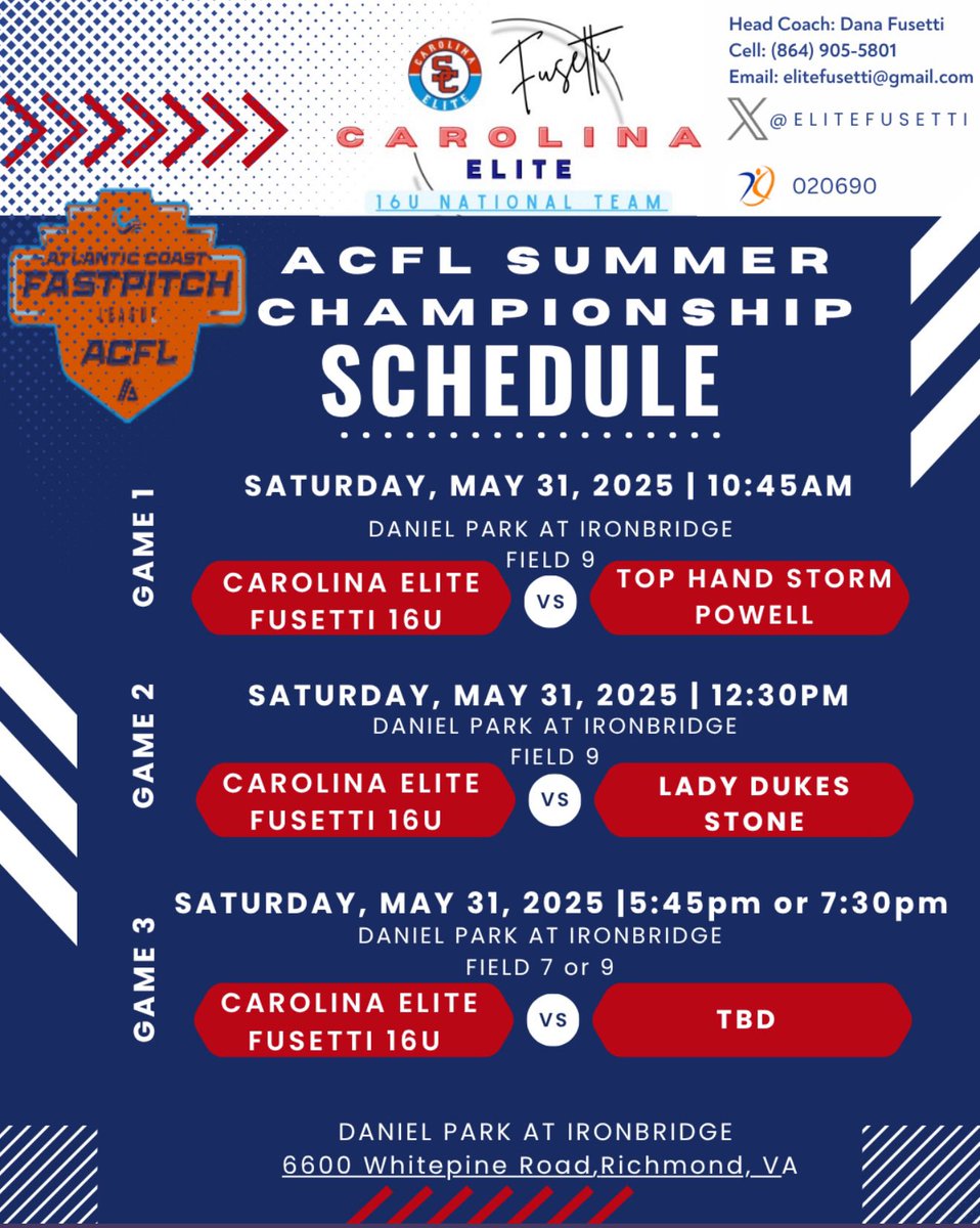 Kailey Jackson (@kailey_jackson4) on Twitter photo Schedule for this weekend!! First tournament with <a href="/EliteFusetti/">Carolina Elite SC Nat’l - Fusetti</a> 👏🏻👏🏻
<a href="/amanda_daneker/">Amanda Daneker-McMahon</a>
<a href="/SamfordSB/">Samford Softball</a>
<a href="/TroyTrojansSB/">Troy Softball</a>
<a href="/OhioStateSB/">Ohio State Softball</a> <a href="/UConnSoftball/">UConn Softball</a>
<a href="/UAB_SB/">UAB Softball</a>
<a href="/CharlotteSB/">Charlotte Softball</a> <a href="/UNCSoftball/">Carolina Softball</a> <a href="/NUSBcats/">Northwestern Softball</a>
<a href="/LionUpSoftball/">Southeastern Softball</a> <a href="/FAUSoftball/">Florida Atlantic Softball</a>
<a href="/AuburnSoftball/">Auburn Softball</a> Schedule for this weekend!! First tournament with <a href="/EliteFusetti/">Carolina Elite SC Nat’l - Fusetti</a> 👏🏻👏🏻
<a href="/amanda_daneker/">Amanda Daneker-McMahon</a>
<a href="/SamfordSB/">Samford Softball</a>
<a href="/TroyTrojansSB/">Troy Softball</a>
<a href="/OhioStateSB/">Ohio State Softball</a> <a href="/UConnSoftball/">UConn Softball</a>
<a href="/UAB_SB/">UAB Softball</a>
<a href="/CharlotteSB/">Charlotte Softball</a> <a href="/UNCSoftball/">Carolina Softball</a> <a href="/NUSBcats/">Northwestern Softball</a>
<a href="/LionUpSoftball/">Southeastern Softball</a> <a href="/FAUSoftball/">Florida Atlantic Softball</a>
<a href="/AuburnSoftball/">Auburn Softball</a>