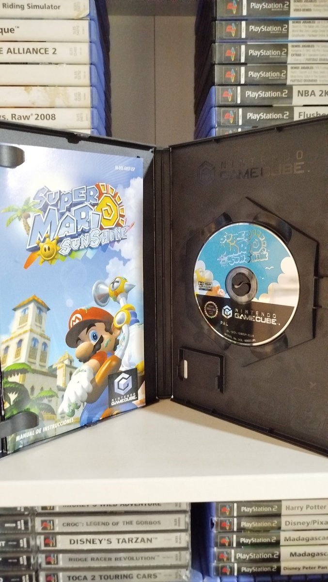 ElGameroIvan's tweet photo. Super Mario Sunshine (Nintendo GameCube)

Juegazo que he conseguido hoy en CeX. https://t.co/aBhSa3mILz