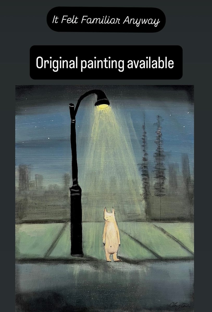 It Felt Familiar Anyway // 8x10  original Acrylic painting  available - https://t.co/ioAQEvcs3g https://t.co/vciZeUlssP