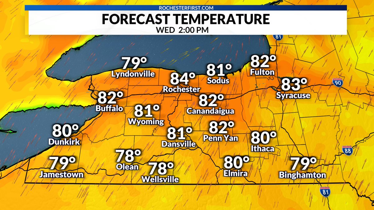Just a little something to get you through our impending chilly weekend. This is raw Euro temperature data for Wednesday of next week...