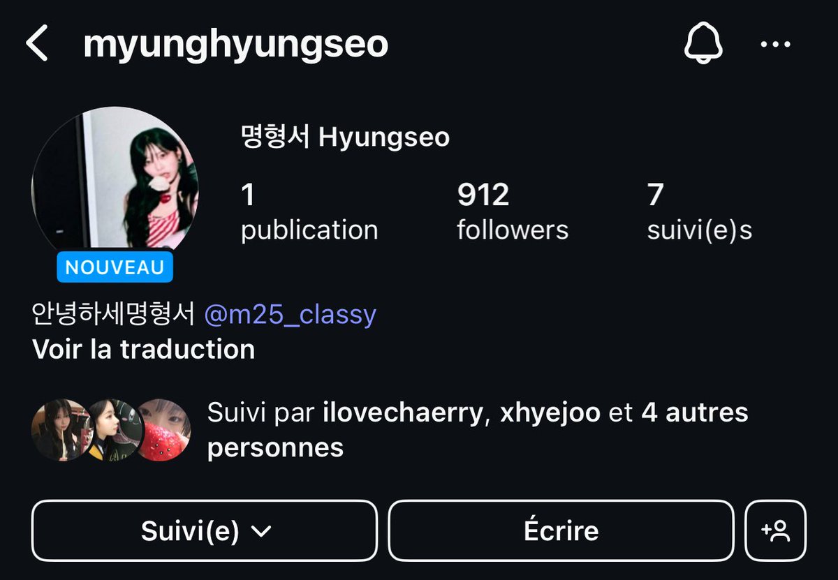 (ℹ️ ) INFOS – 29.05.25

➥ CLIKE:y !!!!!! Hyungseo a désormais son propre compte Instagram alors allez vous abonner !!! 🩷

instagram.com/myunghyungseo/

› <a href="/member_classy/">CLASS:y(클라씨) Member</a> <a href="/M25_CLASSy/">CLASS:y(클라씨)</a> #형서 #HYUNGSEO
