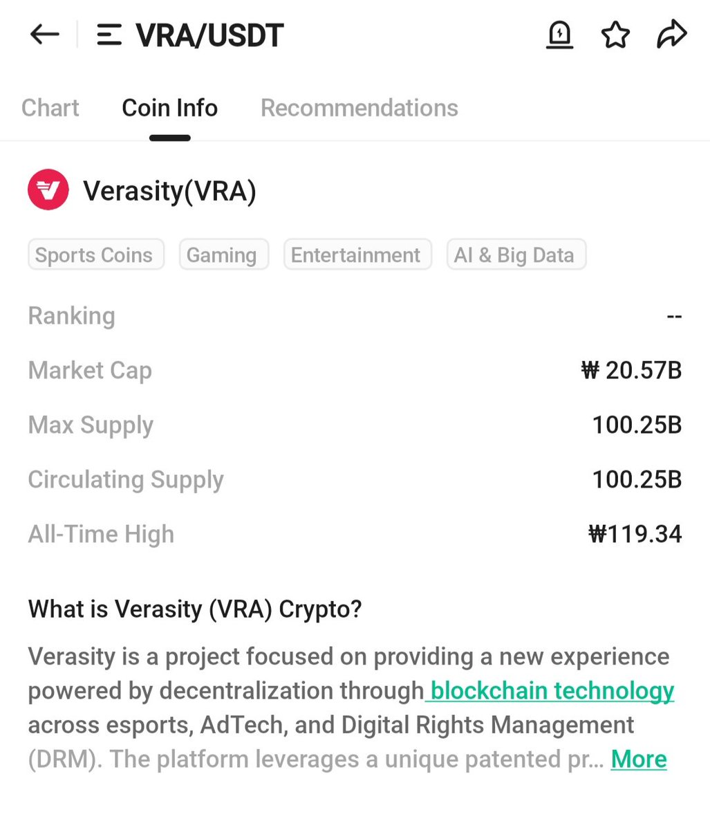 Kucoin has stated that $VRA's CS is the same as Max supply.

Think about it logically. If they cooperated to keep the PoV, why would they count it all as CS?

Now the Verasity team's lies have been exposed again