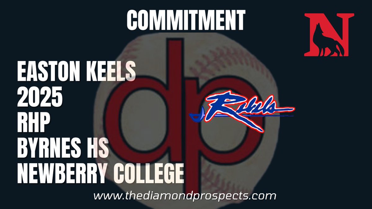 On Thursday, 2025 RHP Easton Keels of Byrnes High School made a commitment to play college baseball at Newberry College.