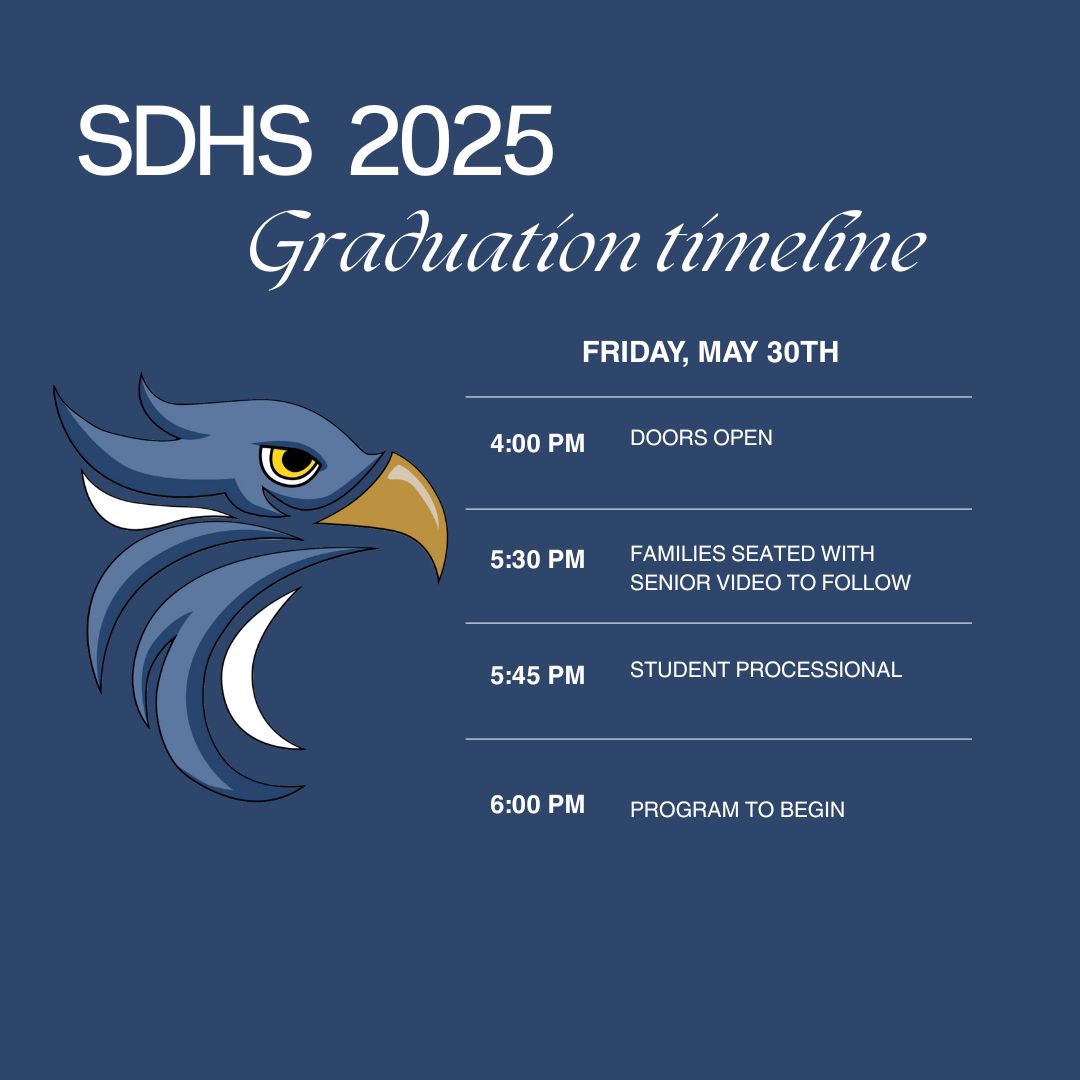 *UPDATE
SENIORS, FAMILIES, COMMUNITY: 
We’re modifying our Commencement Ceremony start, recommending that families be seated by 5:30PM, as the senior video will begin promptly <a href="/that/">tanner 🧢</a> time. Senior processional will begin @5:45PM &amp; ceremony will begin promptly @6PM. Gates open @4PM.