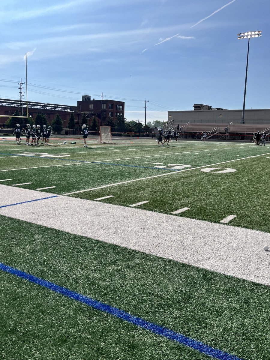 Allderdice Lacrosse getting ready to take on Meadville in the first round of the PIAA playoffs.
