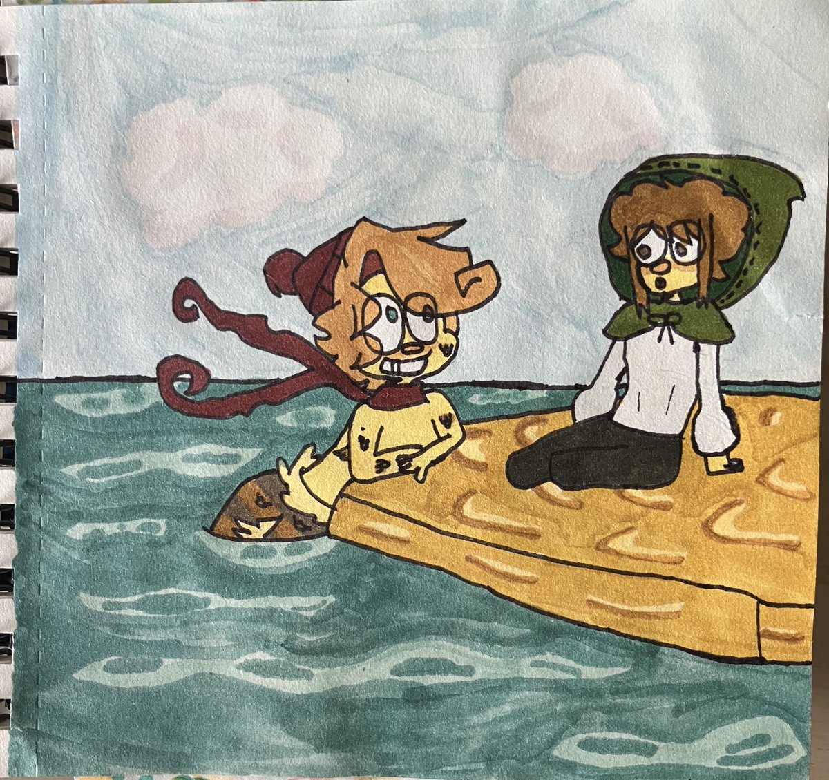 Invader_Link's tweet image. Mermaid x human au based on that one official art :3 #ramshackle #yumeship #selfship #yumetwt