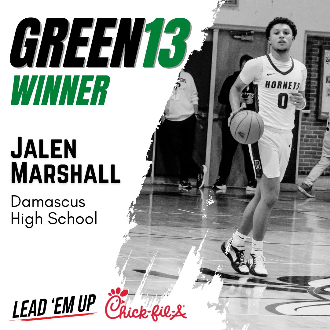 Lead 'Em Up (@lead_em_up) on Twitter photo 🎉 2025 Green 13 Winner✅
Congratulations to Jalen Marshall for earning our highest leadership award this year!
See the full list of Winners, Honorable Mentions, & what the Green 13 Award is all about:
leademup.com/2025green13
<a href="/jxymxrsh/">Jalen Marshall</a> <a href="/Hornet_Bball/">Damascus Basketball</a> @dhshornetsad
#leadership 🎉 2025 Green 13 Winner✅
Congratulations to Jalen Marshall for earning our highest leadership award this year!
See the full list of Winners, Honorable Mentions, & what the Green 13 Award is all about:
leademup.com/2025green13
<a href="/jxymxrsh/">Jalen Marshall</a> <a href="/Hornet_Bball/">Damascus Basketball</a> @dhshornetsad
#leadership