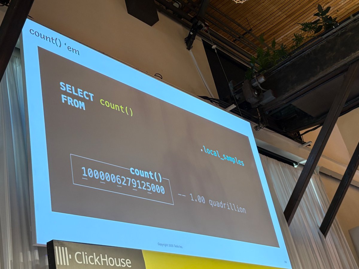 What happens when <a href="/Tesla/">Tesla</a> ingests 1 billion rows/second into <a href="/ClickHouseDB/">ClickHouse</a>  🤯