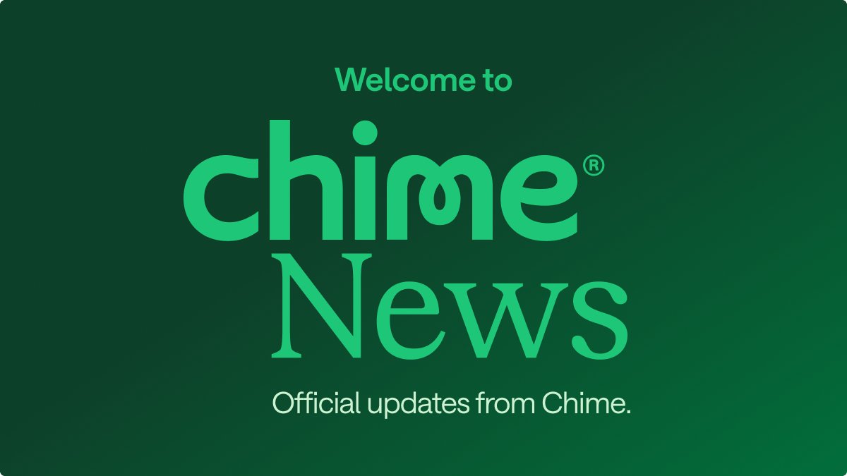 We’re live! 🎉

Welcome to Chime News—the official X account for company updates, leadership insights, and stories about how we’re building financial progress for all.

Follow for the latest from Chime.