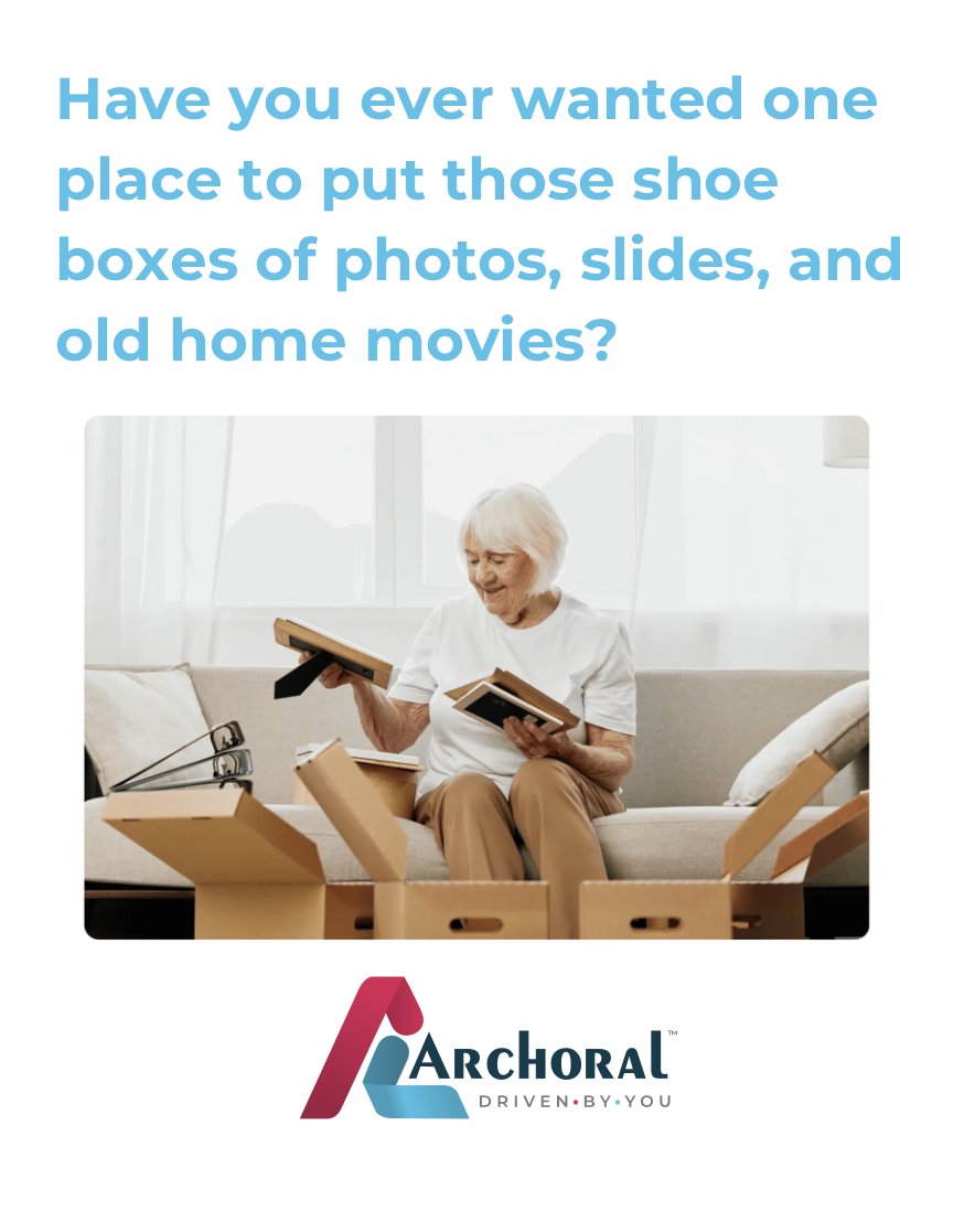 Have you ever dreamed of turning your overflowing shoeboxes and hard drives into one beautiful family story?

With Archoral, you can finally bring together every photo,  video, and treasured heirloom, in one digital home. 

Sign up for a free trial today. archoral.com/free-trial