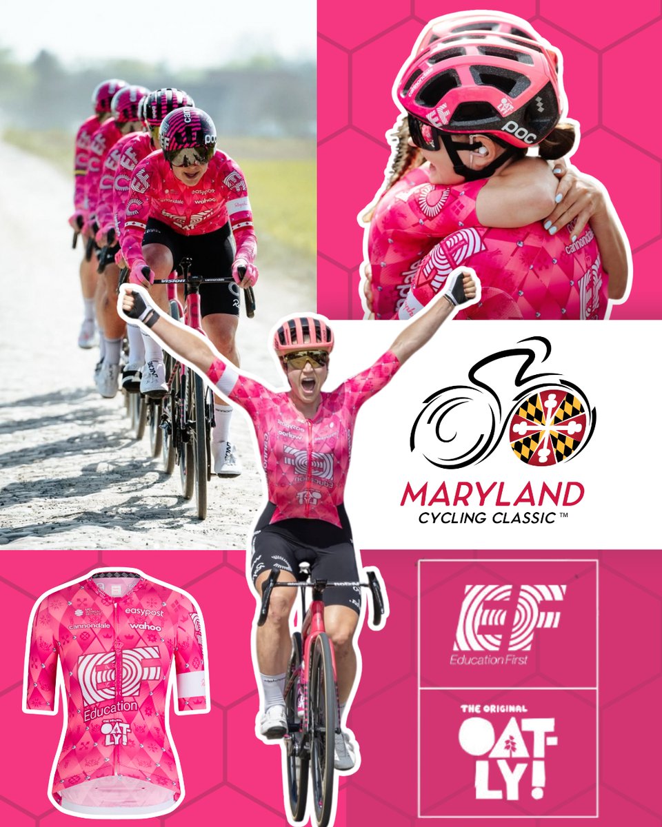We are proud to welcome EF Education–Oatly to the Maryland Cycling Classic, taking place on Sept. 6, 2025!

As one of the sport’s most dynamic new teams, EF Education–Oatly, the team is taking a forward-thinking approach to professional women’s cycling. 

#MDSportCorp