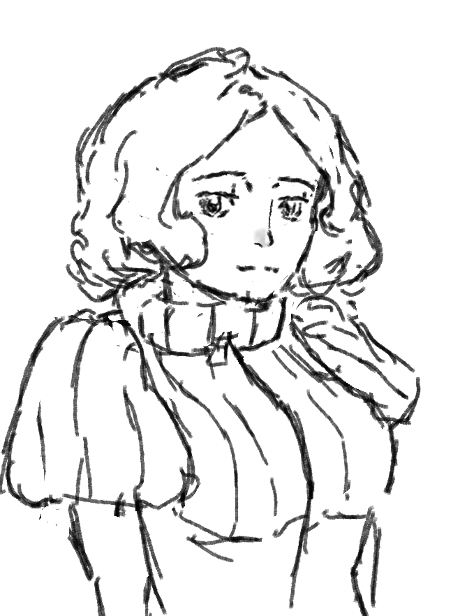 S1LM_GR33D's tweet image. Haru sketch I did