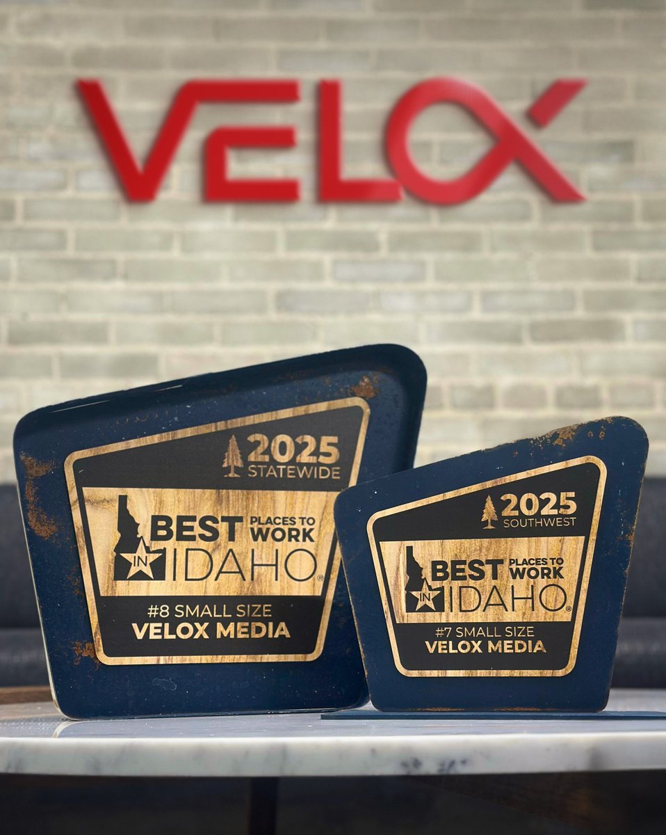 We’re thrilled to have been named one of Idaho’s Best Places to Work statewide and in the Southwest region! This recognition means the world to us because it reflects the heart of our culture: our incredible team.

#idahobusiness #workplaceexcellence #agencylife #VELOX