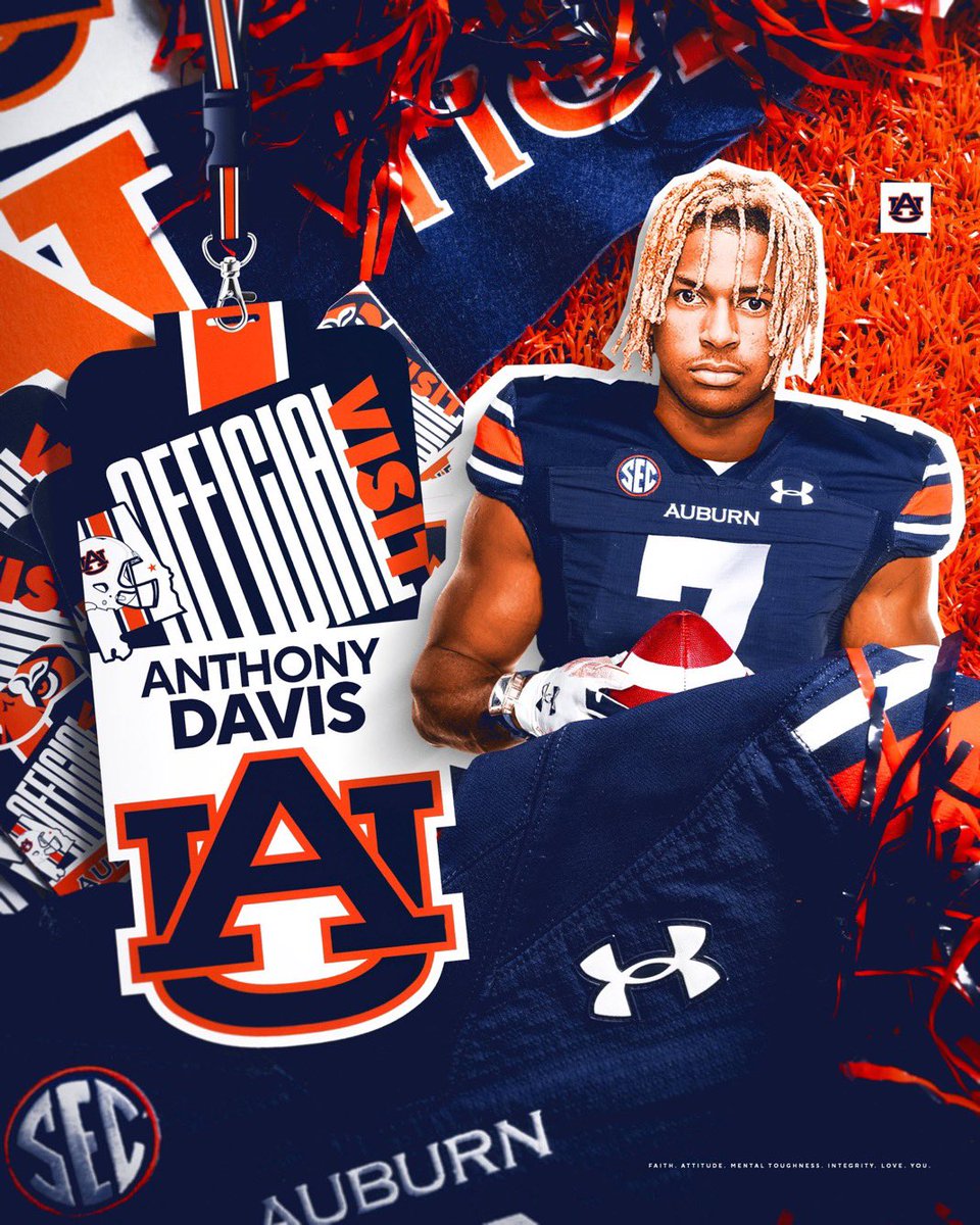 Anthony “Ant” Davis Jr (@anthonydavis077) on Twitter photo Back on the Plains this Weekend for my Official Visit! #WarEagle 🦅 <a href="/CoachDurkin/">Coach Durkin</a> <a href="/therealkwat/">Kenyatta Watson</a> <a href="/CoachHughFreeze/">Hugh Freeze</a> Back on the Plains this Weekend for my Official Visit! #WarEagle 🦅 <a href="/CoachDurkin/">Coach Durkin</a> <a href="/therealkwat/">Kenyatta Watson</a> <a href="/CoachHughFreeze/">Hugh Freeze</a>
