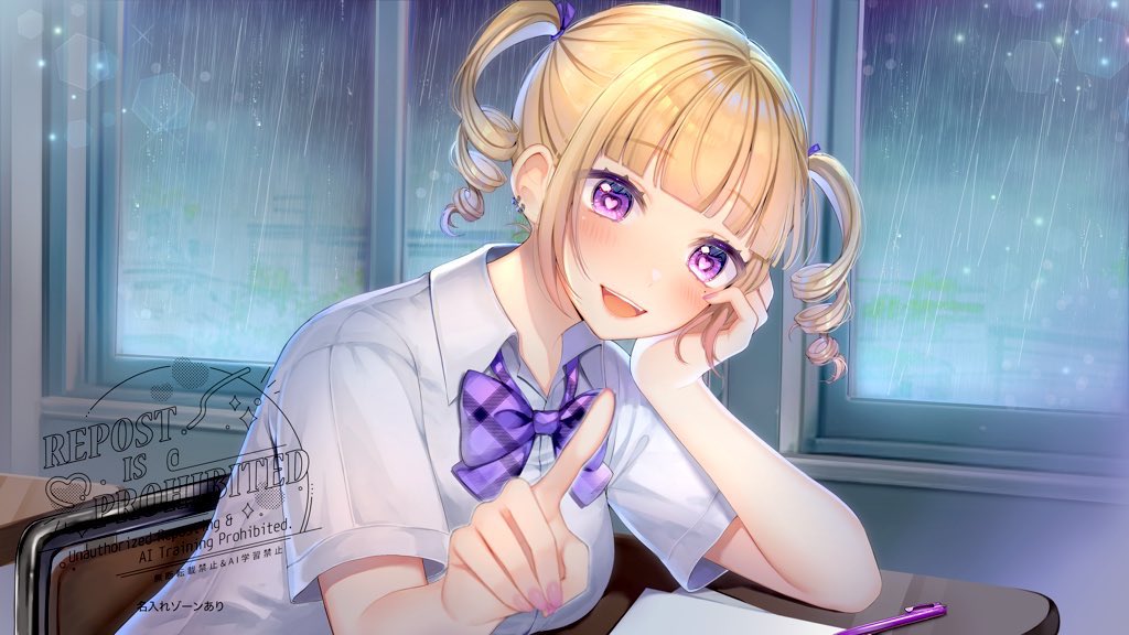 ☔️ #1枚絵公開 ☔️

『 おはよ~!!

      今日も君と会えて嬉しい♡ 』

 #おはようVライバー 
 #まよい画