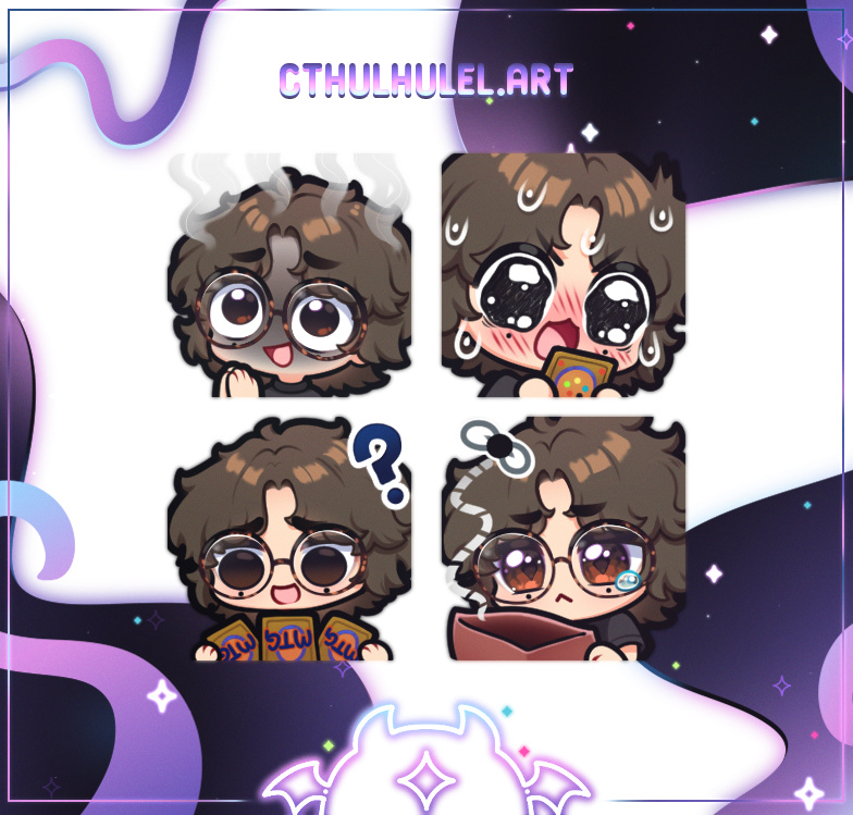 NEW MTG EMOTES BY THE EVER-SO-TALENTED <a href="/CthulhuLel/">stacie🐙✨</a> (everyone clap) 
· Cooked 🔥
· Please Top Deck It 🙏
· IDK MTG 😵‍💫
· Empty 👛