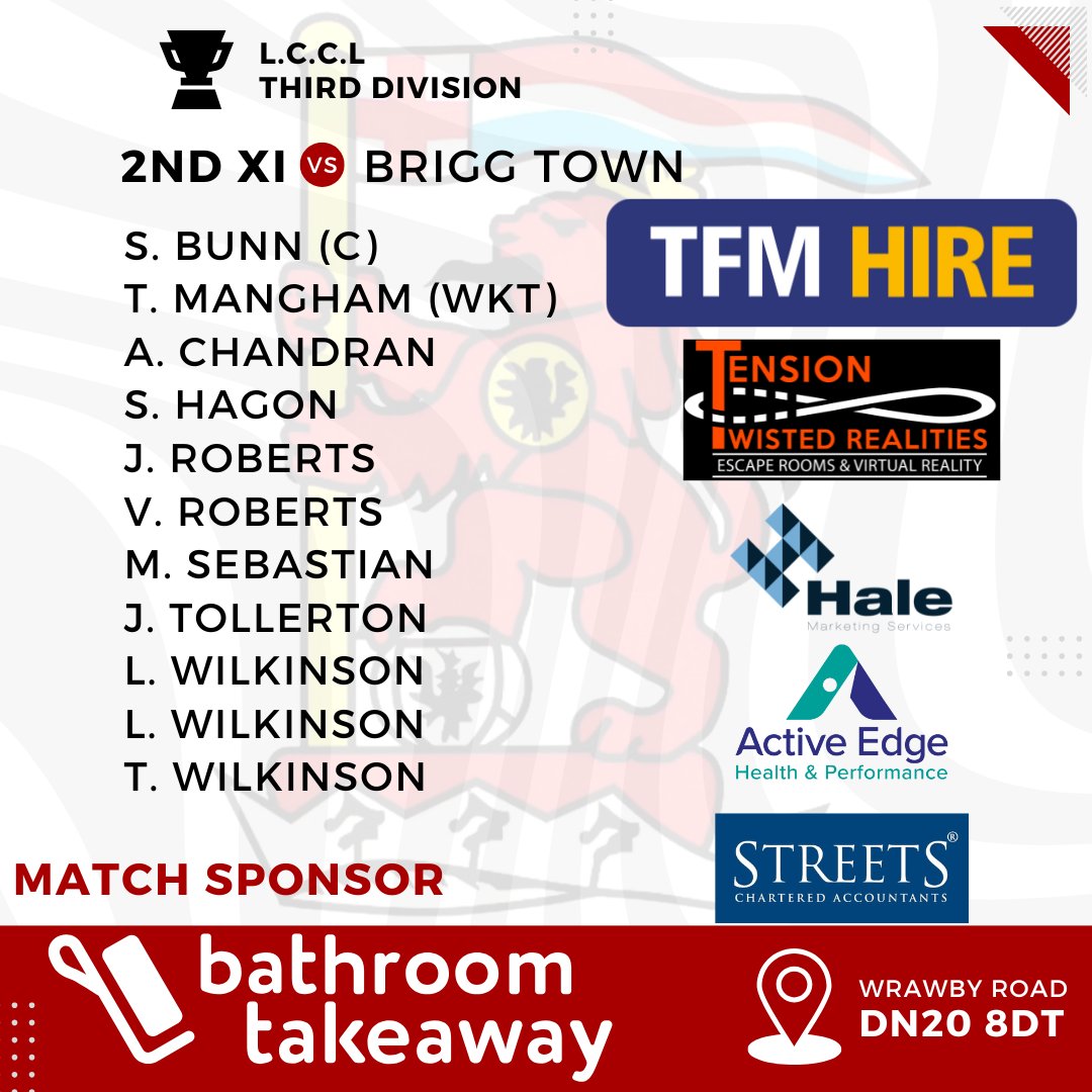 HartsholmeCC (@hartsholmecc) on Twitter photo π Busy Saturday ahead for Hartsholme CC:
π 1st Team face Brocklesby Park (H)
π 2nd Team go head-to-head with Brigg (A)
Back-to-back fixtures, proudly supported by <a href="/bathtakeaway/">Bathroom Takeaway</a> #HartsholmeWeekend #matchday π Busy Saturday ahead for Hartsholme CC:
π 1st Team face Brocklesby Park (H)
π 2nd Team go head-to-head with Brigg (A)
Back-to-back fixtures, proudly supported by <a href="/bathtakeaway/">Bathroom Takeaway</a> #HartsholmeWeekend #matchday