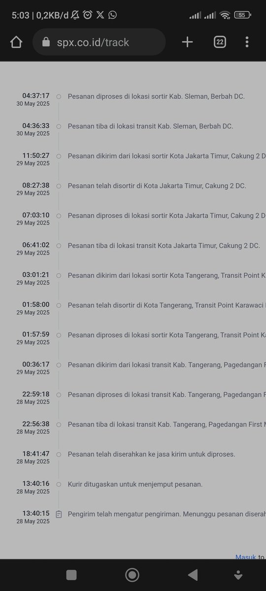 <a href="/JNECare/">JNE Customer Care</a> <a href="/12CHOGIWA/">a</a> 2 paket dari Jakarta, 1 paket paket pake jne YES, 1nya lagi pakai reguler yang notabene gratisan. Yang reguler 2 hari udah sampai kota tujuan. Yang YES (Yakin Esok Sampai) yang notabene berbayar, 2 hari ga ada kabar. Emang harus selektif dan pinter2 milih expedisi