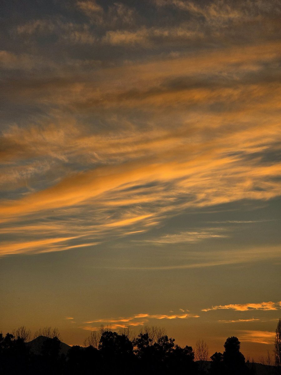 ¿Vieron el atardecer de hoy? Si no lo hicieron, les dejo estas postales, una con 🌙 incluida 🧡🥰