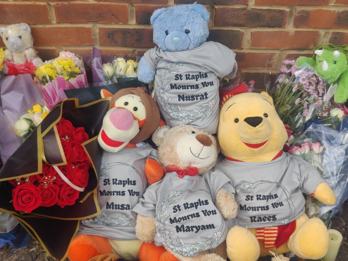 Asif Zamir (@mrasifzamir) on Twitter photo St Raphs Mourns You
Tribute to the victims
Nusrat, Maryam, Musa & Raees
<a href="/Brent_Council/">Brent Council</a> <a href="/StRaphaelsVoice/">St Raphaels Voice</a> <a href="/MAsgharButt/">Cllr Muhammed Butt</a> <a href="/MayorofLondon/">Mayor of London, Sadiq Khan</a> <a href="/Saqlain_Ch_/">Saqlain</a> <a href="/MPSStonebridge/">Stonebridge Police</a> <a href="/WembleyMatters/">Martin Francis</a> Thank you <a href="/artmytshirt/">Art My Tshirt</a> for doing these custom t shirts for us St Raphs Mourns You
Tribute to the victims
Nusrat, Maryam, Musa & Raees
<a href="/Brent_Council/">Brent Council</a> <a href="/StRaphaelsVoice/">St Raphaels Voice</a> <a href="/MAsgharButt/">Cllr Muhammed Butt</a> <a href="/MayorofLondon/">Mayor of London, Sadiq Khan</a> <a href="/Saqlain_Ch_/">Saqlain</a> <a href="/MPSStonebridge/">Stonebridge Police</a> <a href="/WembleyMatters/">Martin Francis</a> Thank you <a href="/artmytshirt/">Art My Tshirt</a> for doing these custom t shirts for us