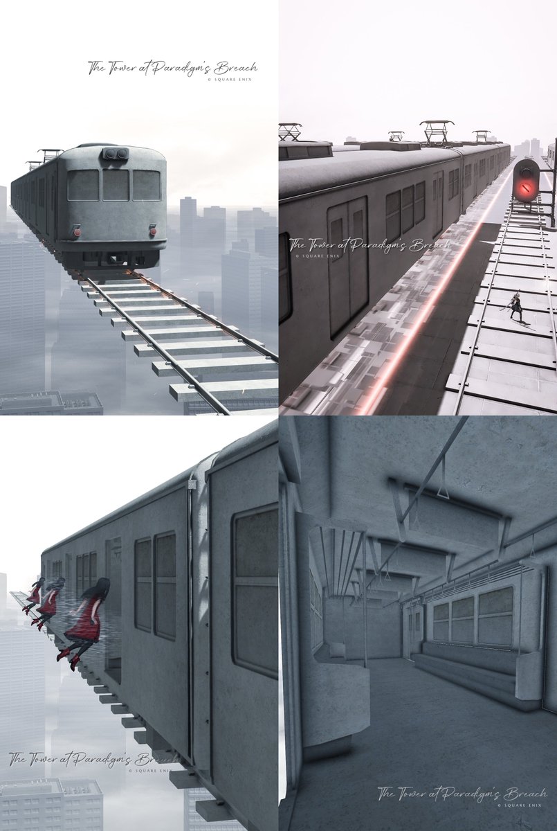 『塔』4ボスの電車

戦闘中に見ることは無いであろう電車内もしっかり作られていて驚きでした

#FF14_希望ノ砲台